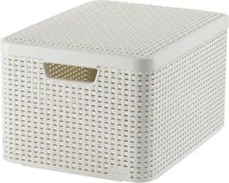 Curver Curver Caja De Almacenamiento Con Tapa Style L 30 L Blanco Crema