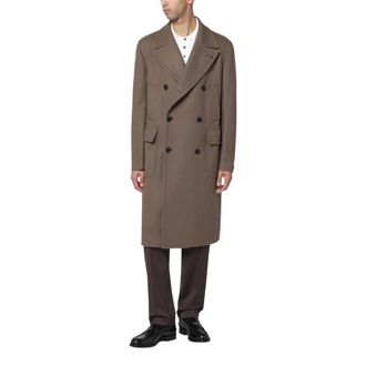 Tagliatore Double-Breasted Coats, male, Beige, S, C-Sherry Coat