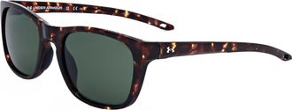 Under Armour Unisex 55 mm Green Sunglasses