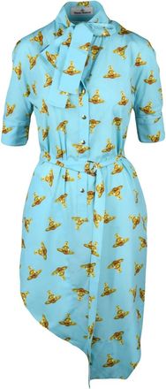 Vivienne Westwood Metro Dress With Asymmetrical Hem And Side Slits