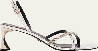 Stella McCartney 65mm Elsa Metallic Sandals