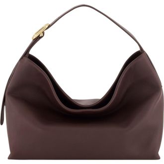 Vince Small Plonge Vivian Leather Hobo Bag in Black Cherry at Nordstrom