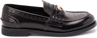Miu Miu Penny Leather Loafers