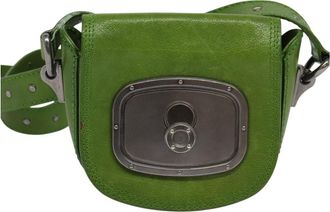 Celine Green Leather Shoulder Bag (Pre-Owned)