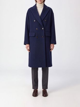 Alberto Biani Coat Woman color Blue