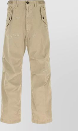 Dsquared2 cotton trousers tailored style belt loops