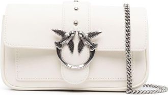 Pinko Love Birds leather crossbody bag - women - Leather - One Size - White