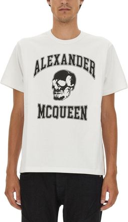 Alexander McQueen Alexander Mc Queen Skull Logo T Shirt