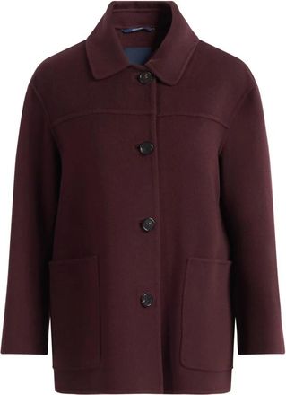 Max Mara Smmgiugno Kort Enkeljasje - Dames - Zomerjassen - Rood - 3XS - Wol - Jassen