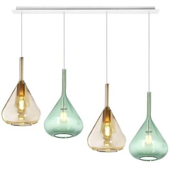 Top-Light Lampadario top light kona 1177 bi s4 r e27 led lampada soffitto moderna