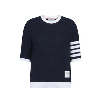 Thom Browne Textured 4-bar Tee T-shirt