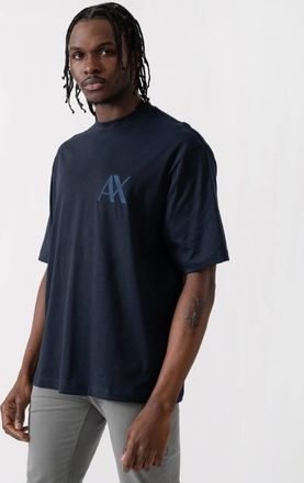 A|X Armani Exchange Mens Armani Exchange Mens Monogram Logo T-Shirt - Navy - Size: 38/Regular