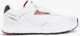 Tommy Hilfiger Mens Mix Media Runner Sneaker - White - US 11.5 / EU 45