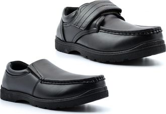 Generic Boys School Shoes Boys Boat Shoes Size 7 Touch Fasten Shoe Size 8 Mens Slip On Shoe Sizes 6-8 Black 7 UK