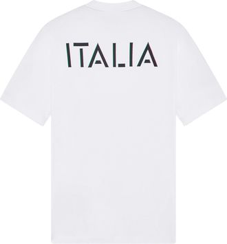 Emporio Armani Mens T-Shirt Italian Spirit White Cotton T-Shirts And Polos