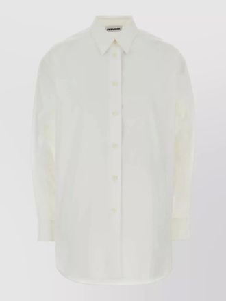 Jil Sander poplin oversize shirt buttoned cuffs long sleeves