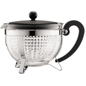 Bodum Chambord Th&eacute;iere Filtre En Acrylique 1.3 L Noir
