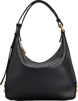 Tod's Black Metal Dots Mini Shoulder Bag