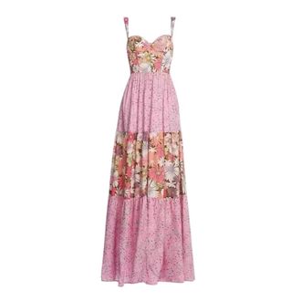 Agua Bendita Roze Maxi Jurk Alani - Dames - Maxi kleedjes - Roze - L - Kleedjes