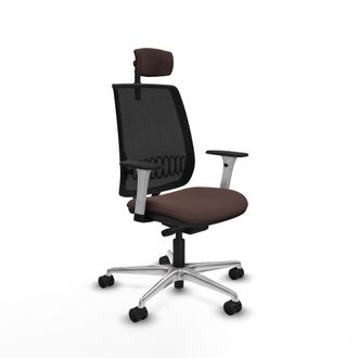 Piqueras y Crespo Silla De Oficina Piqueras Y Crespo Alares Negro Y Cuero Sint&eacute;tico