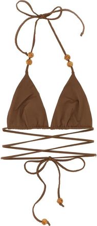 Magda Butrym RE 26 Triangle Bikini Top - Dames - Bikinis - Bruin - 2XS - Badmode