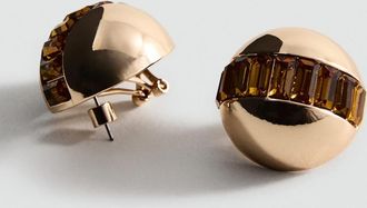 Mango Orecchini rotondi combinati oro - Donna - Taglia unica - MANGO