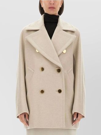 Max Mara double-breasted coat gold-tone buttons