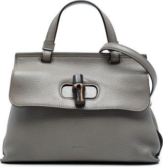 Gucci Pre-owned Handbags, female, Gray, Size: ONE SIZE Pre-owned Top Handle Bag