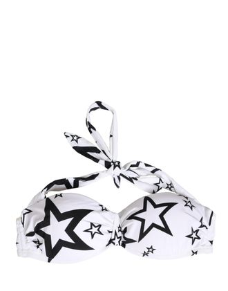 Dolce & Gabbana White Millennials Star Padded Bandeau Womens Underwear