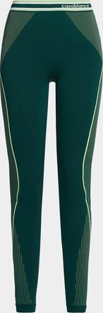 Casablanca Logo-Print Seamless Performance Leggings