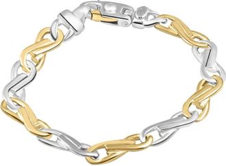 Pompeii3 Mens solid 14k Gold (30gram) or Platinum (49gram) 5mm Link Bracelet 8