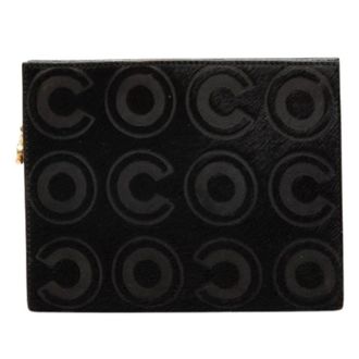Chanel Pre-owned Clutches, female, Black, Size: ONE SIZE Pre-owned Pony Hair Clutch