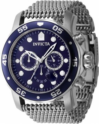 Invicta Pro Diver Chronograph Date Quartz Blue Dial Mens Watch 47237