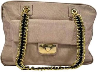 Moschino Borsa a tracolla con catena - - Pre-owned - Donna - Beige - ONE SIZE