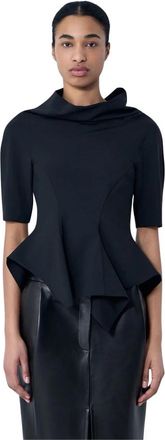 Khaite Pippa Top - Dames - Blouses - Zwart - XS - Overhemden