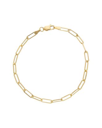 Italian Gold, Inc 10K 3.2Mm Polished Paperclip Bracelet