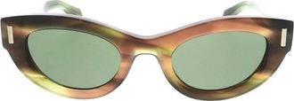 Ferragamo Green Cat Eye Ladies Sunglasses SF2062SE 280 49