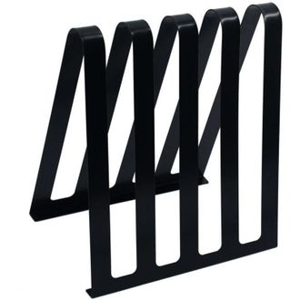 Vacchetti Vacchetti - Revistero De Metal Negro 4 Plazas Cm31x22h36