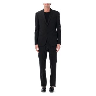Emporio Armani Single Breasted Suits, male, Black, Size: XL Two-piece suit