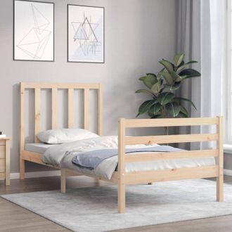 vidaXL Bed Frame without Mattress 90x200 cm Solid Wood Pine Vidaxl