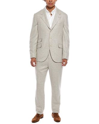 Brunello Cucinelli 2Pc Wool & Silk-Blend Suit