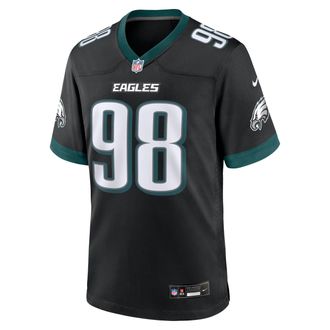 Nike Jalen Carter Philadelphia Eagles Nike Mens NFL Game Jersey in Black | 67NM0G5T86F-013