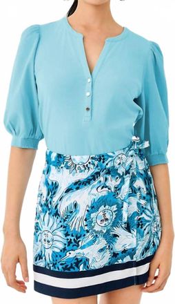 Lilly Pulitzer Ronson Knit Top In Bellevue Blue