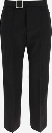 Jil Sander Black Wool Flared Pant