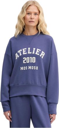 Mos Mosh MOS Mosh, Dames, Sweatshirts & Hoodies, Blauw, Maat: XS Viscose