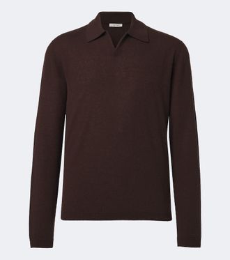 The Row Ripley cashmere polo sweater