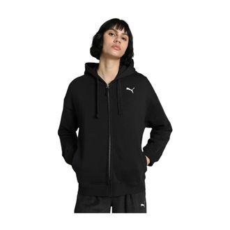 Puma Puma - HER Full-Zip Hoodie - Dames - Sport - Zwart - Maat: M Zijde