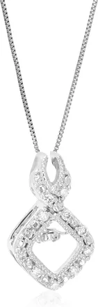 Vir Jewels 1/12 cttw Lab Grown Diamond Fashion Pendant Necklace in Sterling Silver with Chain For Women