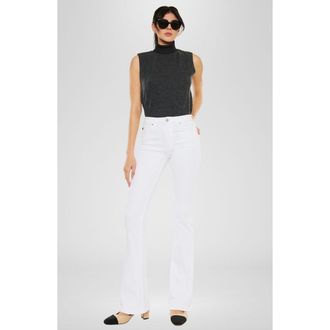 Kancan Paulina High Rise Bootcut Jeans in White at Nordstrom, Size 29