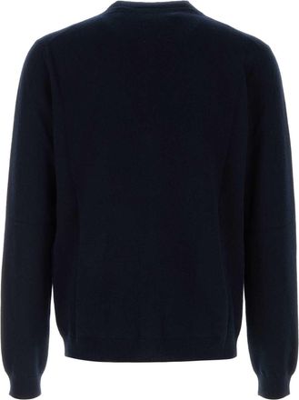 Gucci Mens Cashmere Cardigan Navy Mother Pearlt